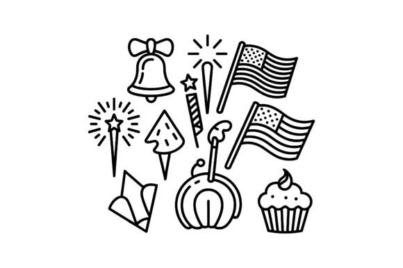 4th of July Icon Set EPS Guide