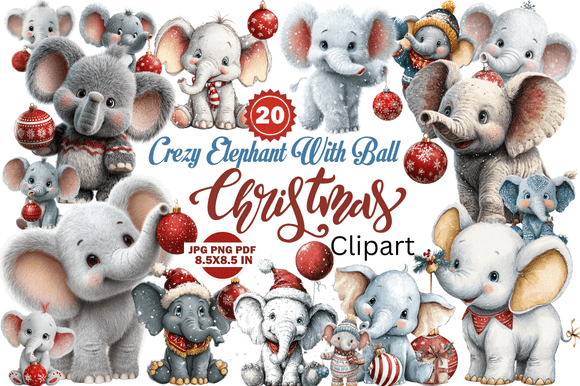 Christmas Crazy Elephant with Ball Clip: A Unique Holiday Decoration Worth Considering