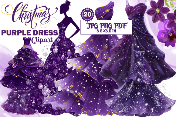 Christmas Purple Dress Clipart: A Practical Guide for Your Holiday Design Needs