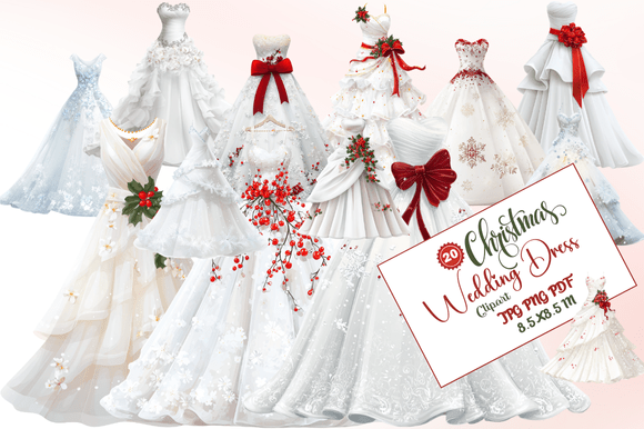 Christmas Wedding Dress Clipart: A Practical Guide for Holiday Brides, Designers, and Planners