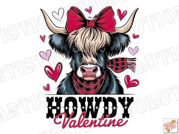 Coquette Howdy Valentine Highland Cow