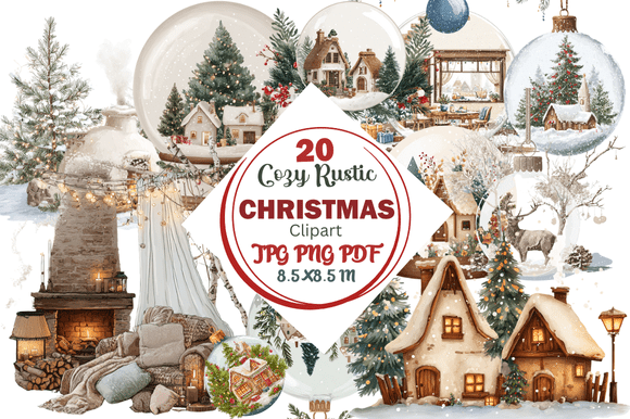 Cozy Rustic Christmas Clipart: A Practical Asset for Seasonal Design Projects