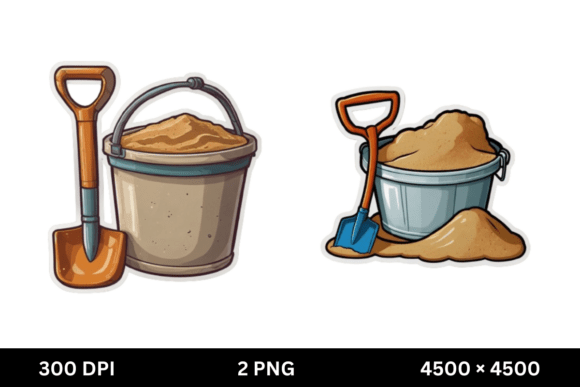 Cute Sand Pail and Shovel Clipart for Every Creative Project