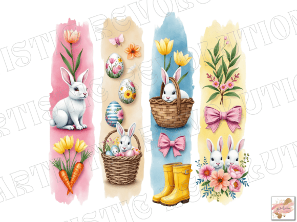 Easter Brushstroke PNG Retro Easter Png: Choosing the Right Vintage-Inspired Design for Your Projects