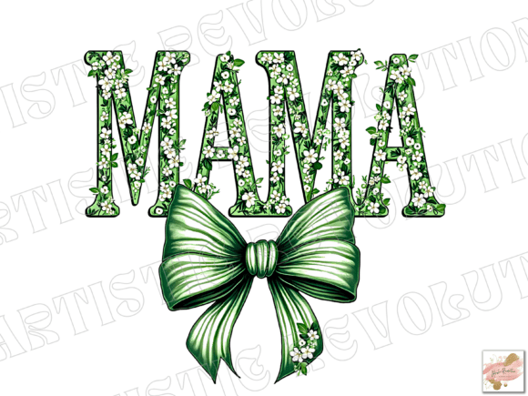 Green Floral Coquette Mama Png: A New Visual Language for Modern Motherhood