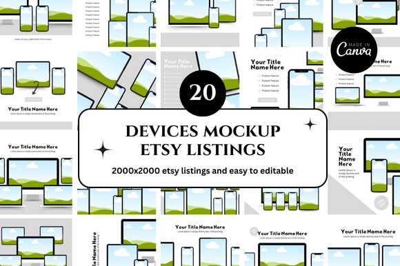 How to Use an Etsy Device Canva Mockup to Streamline Your Visual Presentations