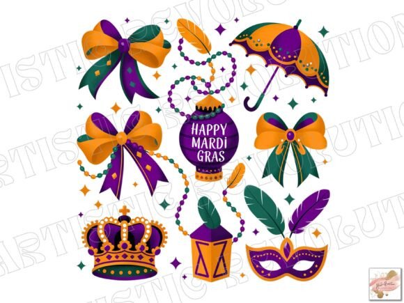 Mardi Gras PNG Coquette Sublimation Guide