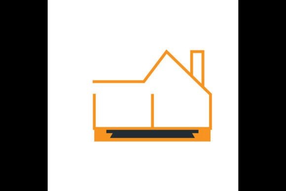 Real Estate Yellow Blue Icon: Branding That Builds Trust