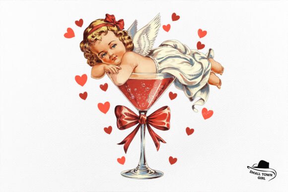 Retro Cupid Martini Glass Coquette Bow: A Closer Look at This Themed Barware Piece