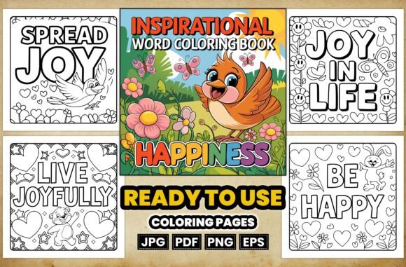Unlock Calm and Focus With an Inspirational Word Coloring Book
